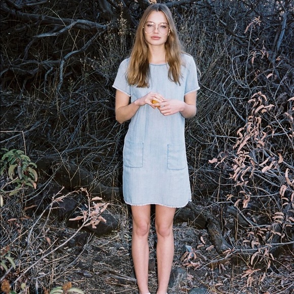 BB Dakota Chambray Shift Dress - Picture 8 of 8